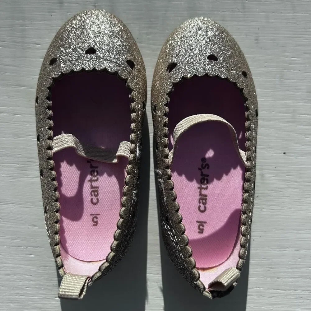 Carter-s Toddler Gold Ballet-dress shoes sz 6 dress shoes‎